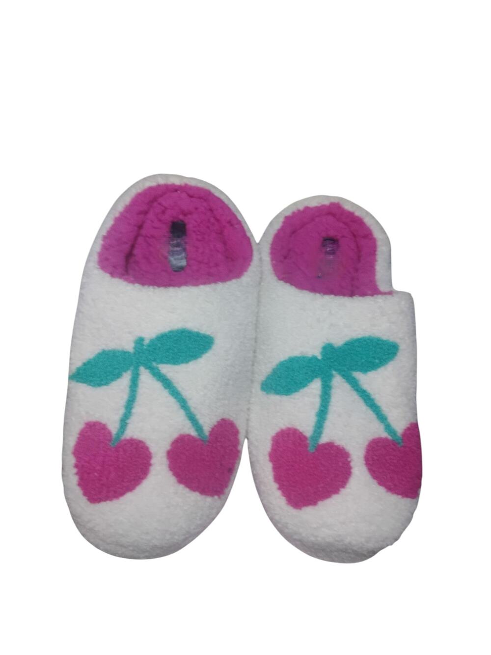 Women’s Memory Foam Slippers with Cherry Design